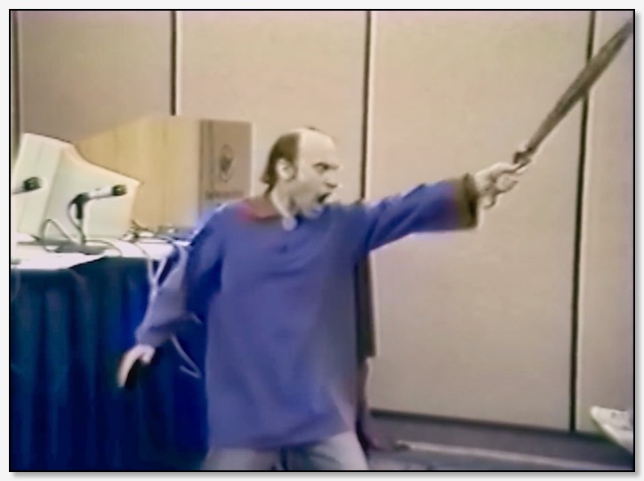 Chris Crawford delivering his 1993 lecture